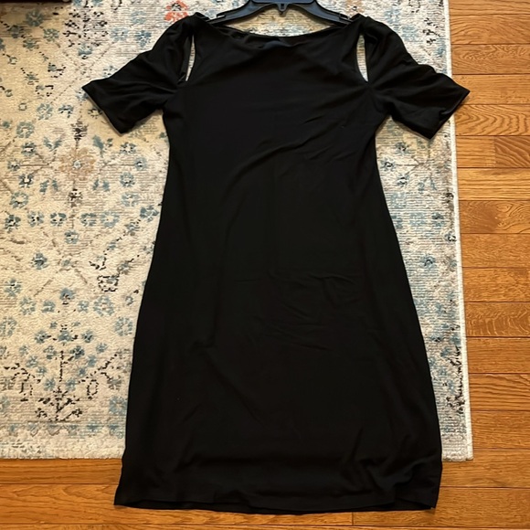 Bailey 44 Shoulder Cut-out Short Sleeve Black Dress - Picture 13 of 16